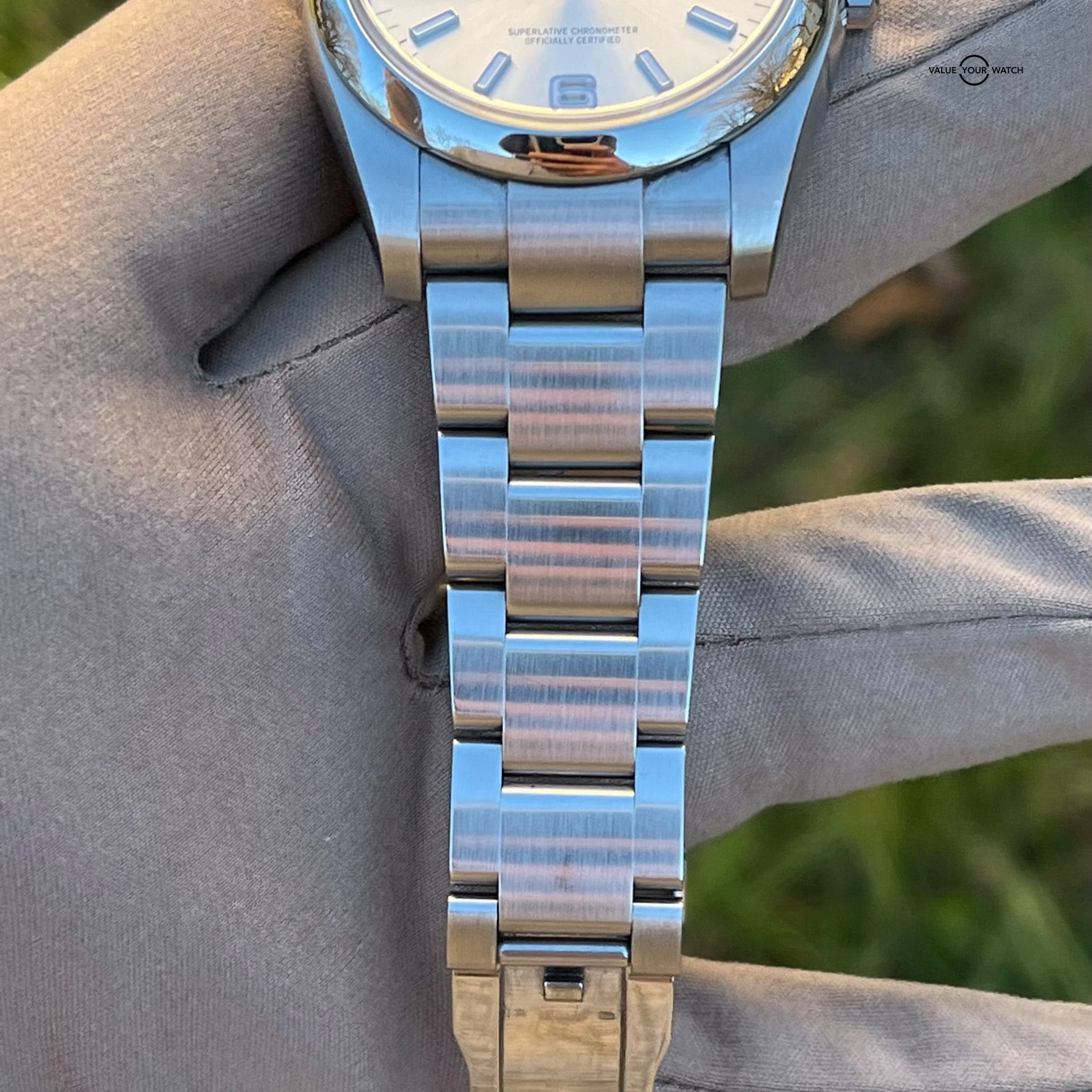 Rolex Oyster Perpetual 116000 Silver Dial w/2020 Warranty Card - Image 4