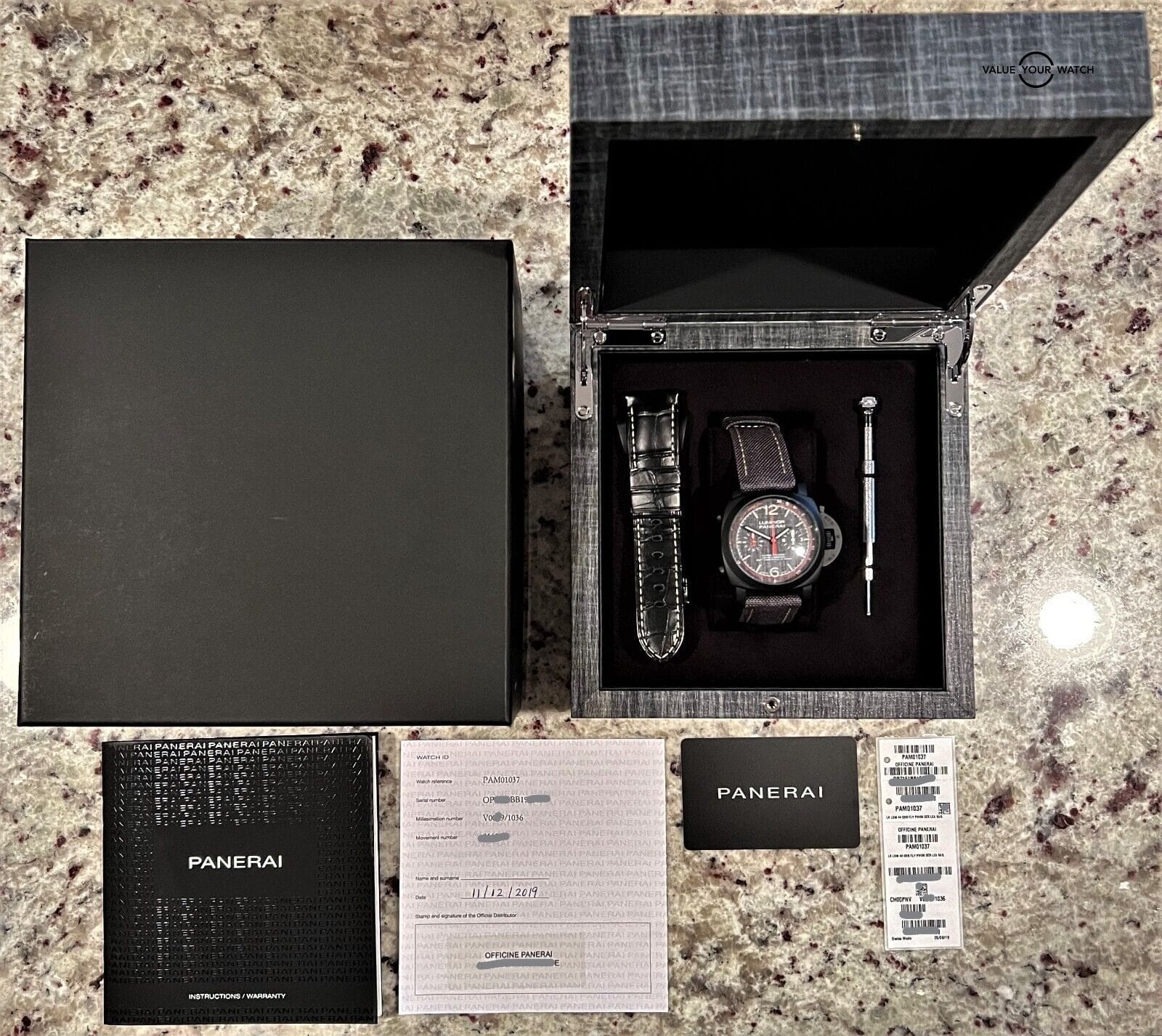 Panerai Luminor Luna Rossa Chrono Flyback 44mm PAM01037 2019 BOXES/PAPERS - Image 14