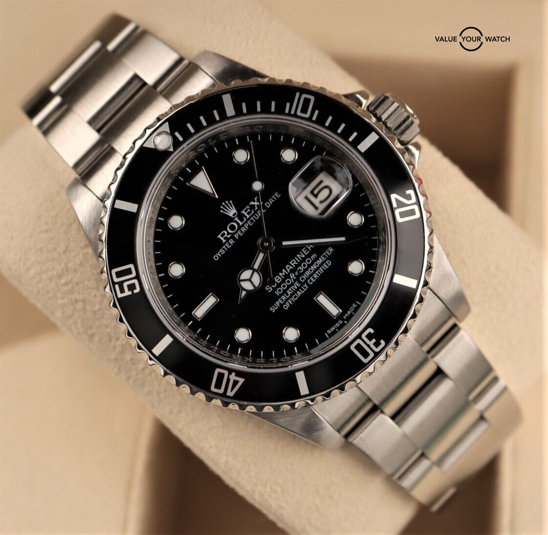 Rolex Submariner Date 16160 40mm No Holes Black Dial RARE “Scrambled” Serial - Image 2