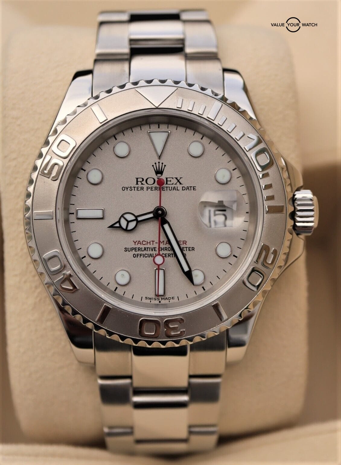 Rolex Yacht-Master 16622 40mm Stainless Steel Platinum Bezel