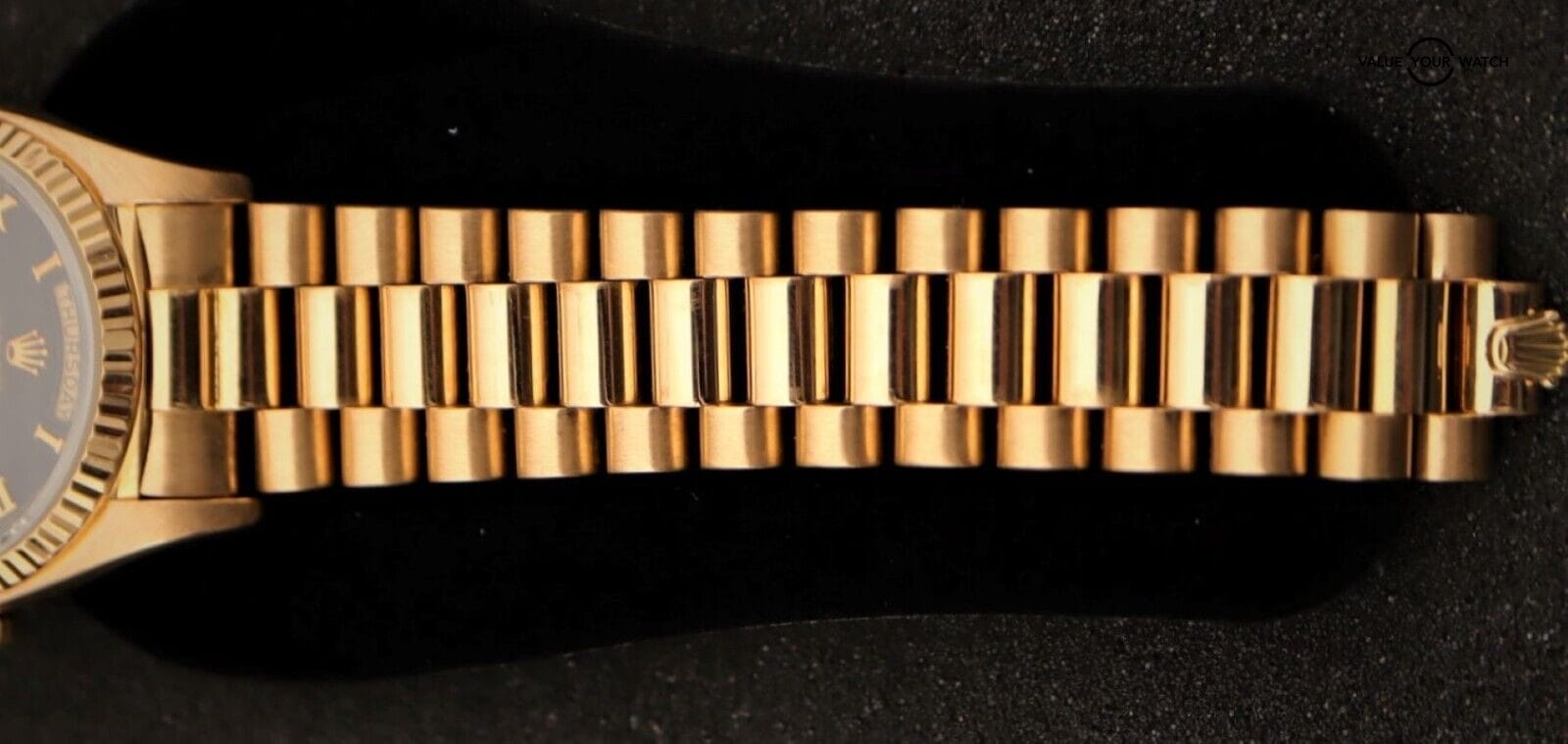 Rolex President Day-Date 18038 36mm 18K Yellow Gold Black Pyramid Dial! - Image 11