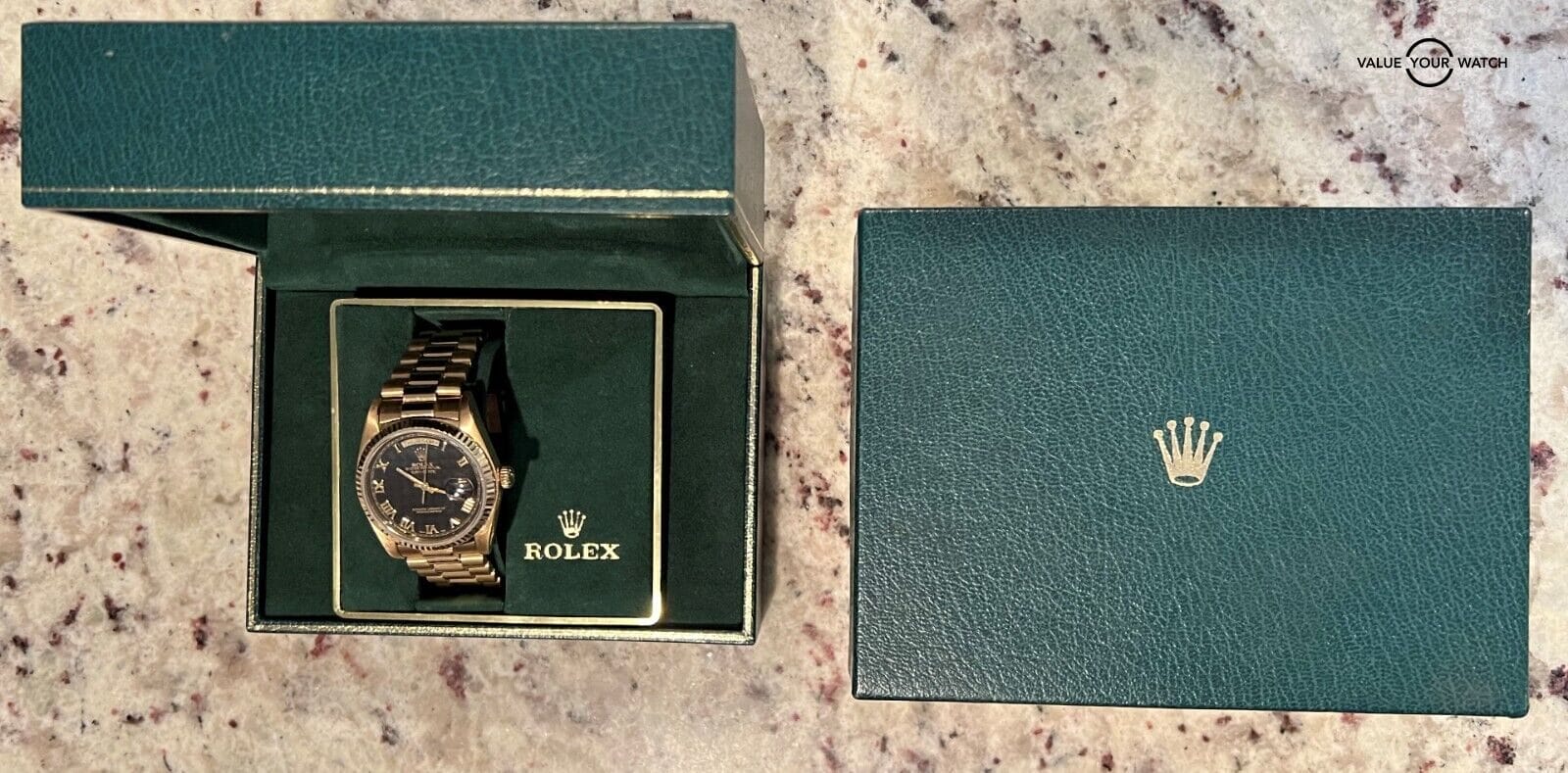 Rolex President Day-Date 18038 36mm 18K Yellow Gold Black Pyramid Dial! - Image 15