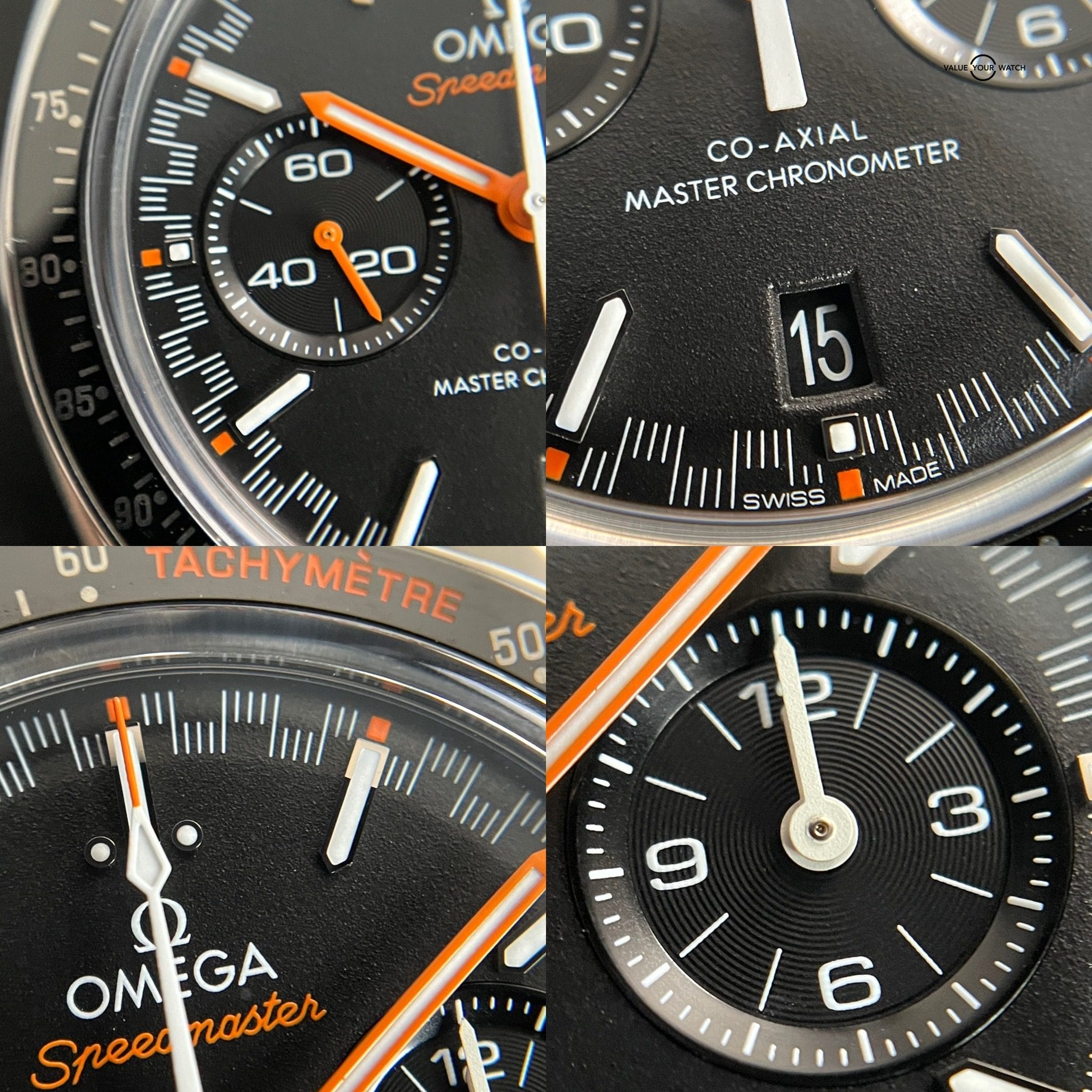 Omega Speedmaster Racing Co-Axial Master Chronometer Chronograph 44mm Black Orange Dial – 2021 Full Set! - Image 7