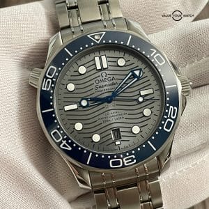 Omega Seamaster Diver 300M 42mm Rhodium Grey & Blue – BRAND NEW 2022 Full Set!