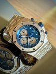 Audemars Piguet Royal Oak Offshore Flyback Chronograph “Brick” Rose Gold 42mm Blue Dial Ref 26238OR.OO.2000OR.01
