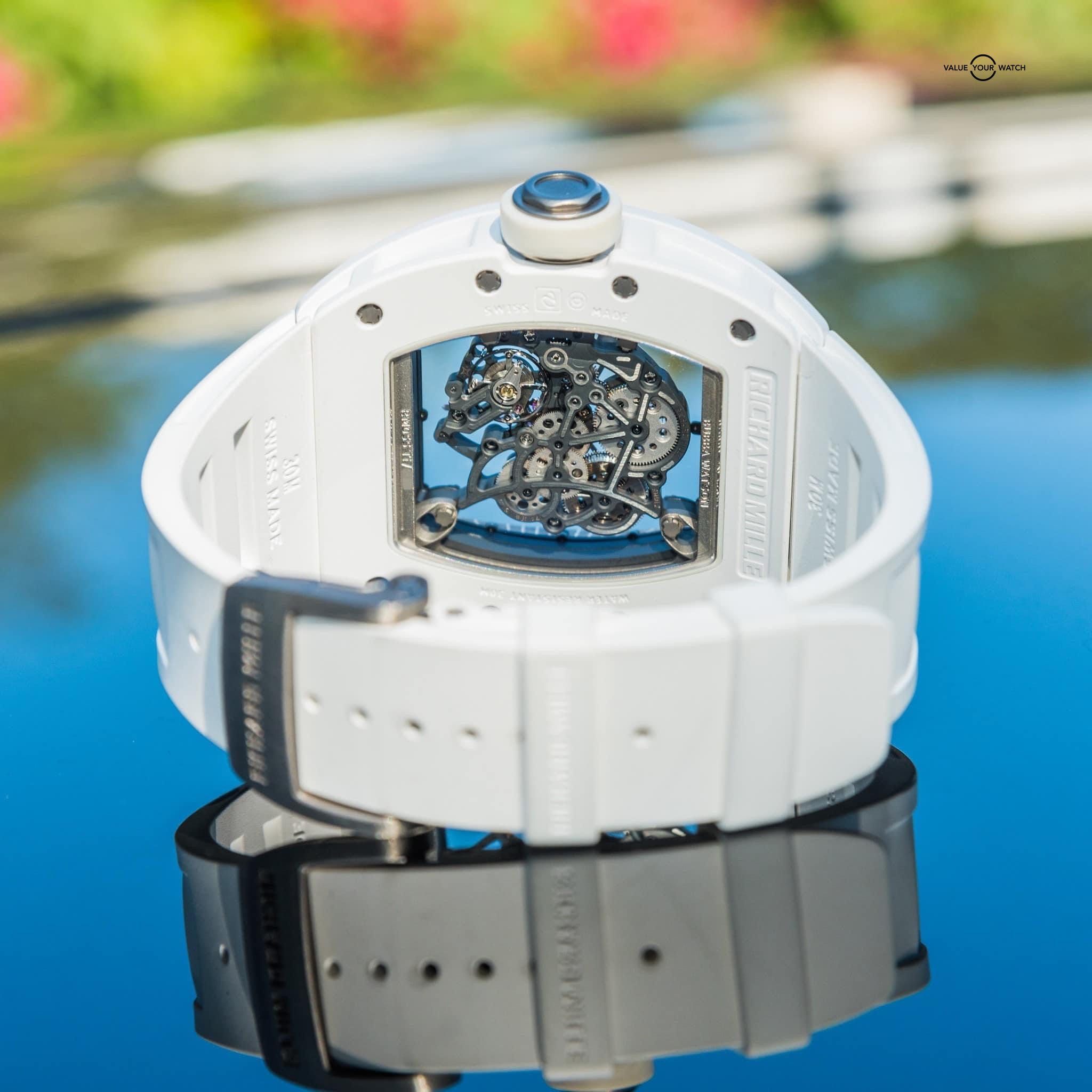 Richard Mille RM055 Bubba Watson White Ceramic Complete Set | Value ...