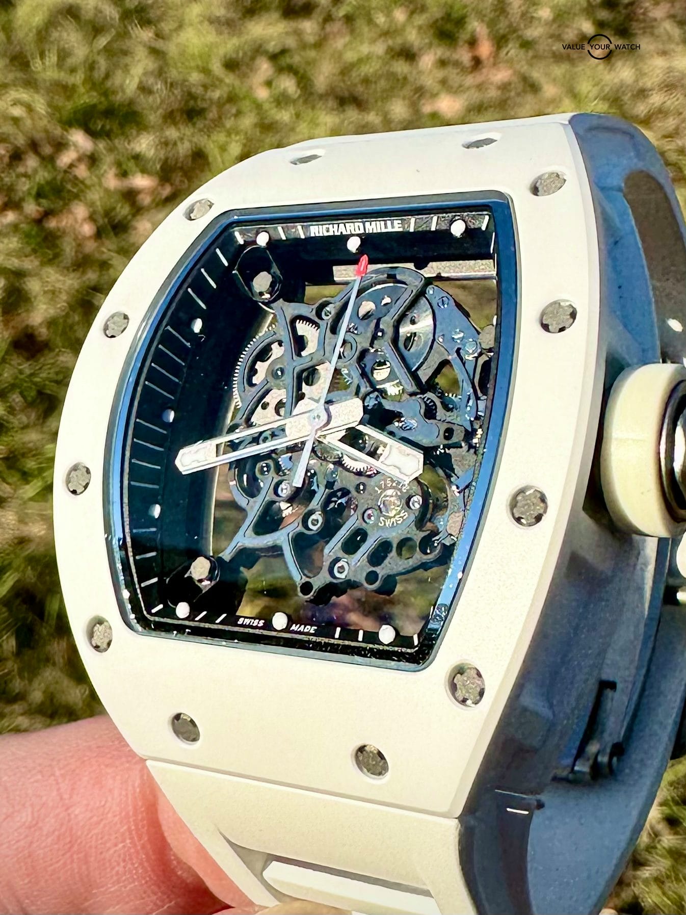 Richard Mille RM055 Bubba Watson White Ceramic Complete Set - Image 2