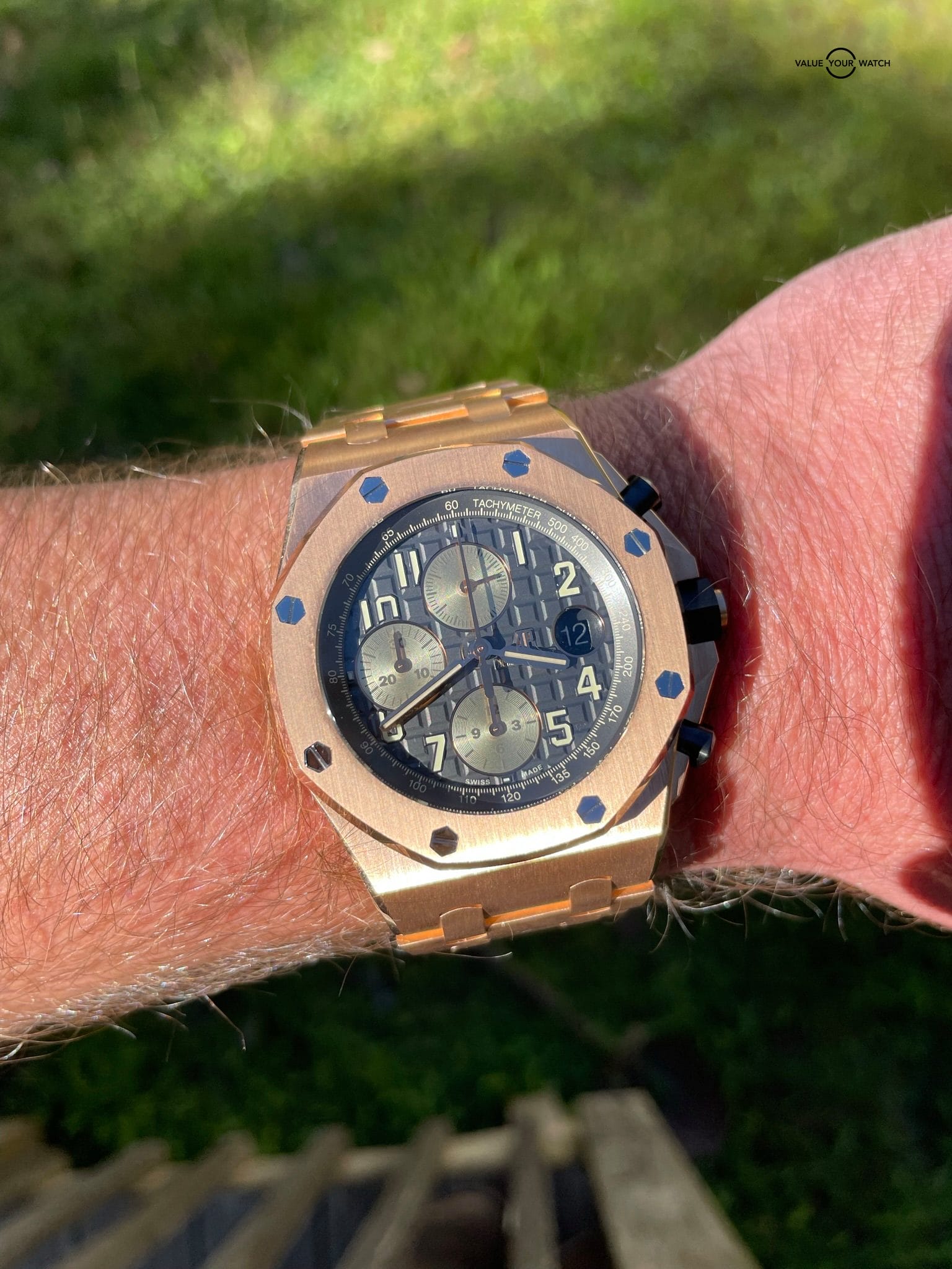 Audemars Piguet Royal Oak Offshore “Brick” Rose Gold 42mm Grey Ruthenium Dial 264700R.00.1000OR.02 - Image 4