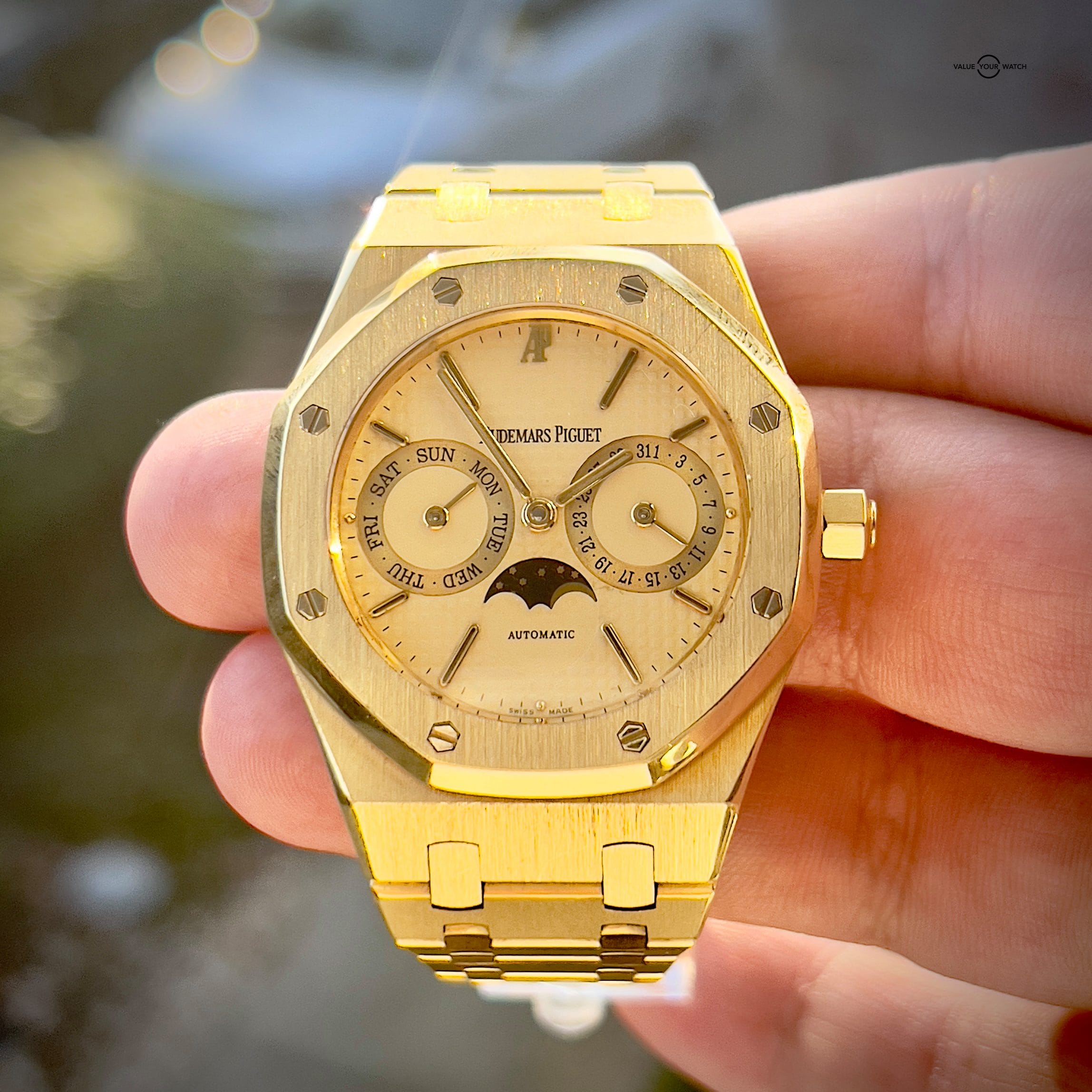 Audemars piguet royal oak moonphase cheap gold