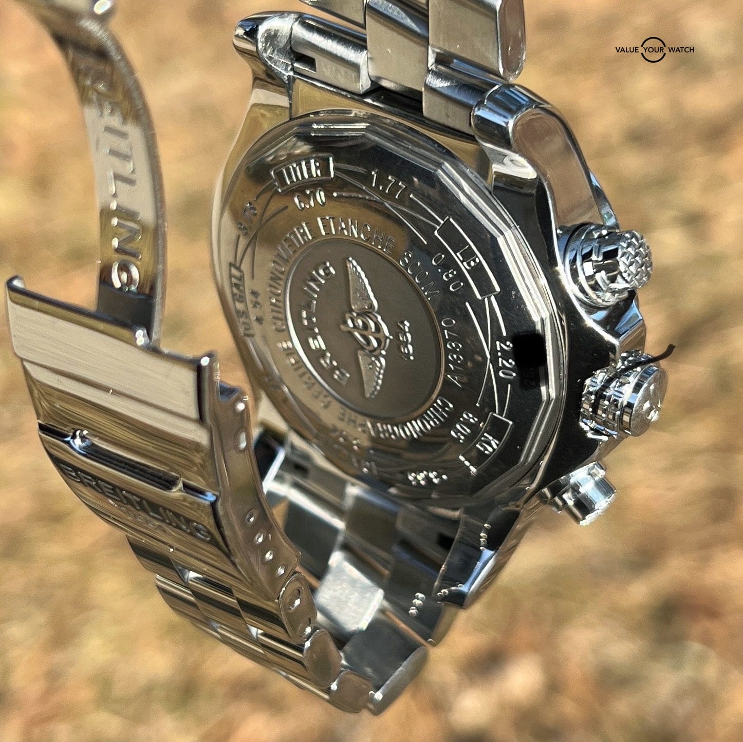 Breitling Super Avenger 48mm Stainless Steel Black Dial Watch - Image 3