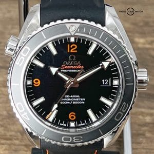 OMEGA Seamaster Planet Ocean 45mm Co-Axial Chronometer Black Dial Steel Watch