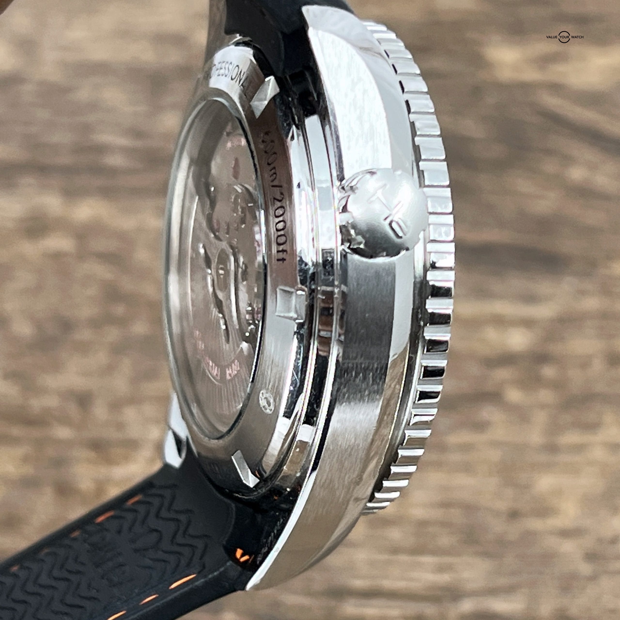 OMEGA Seamaster Planet Ocean 45mm Co-Axial Chronometer Black Dial Steel Watch - Image 7