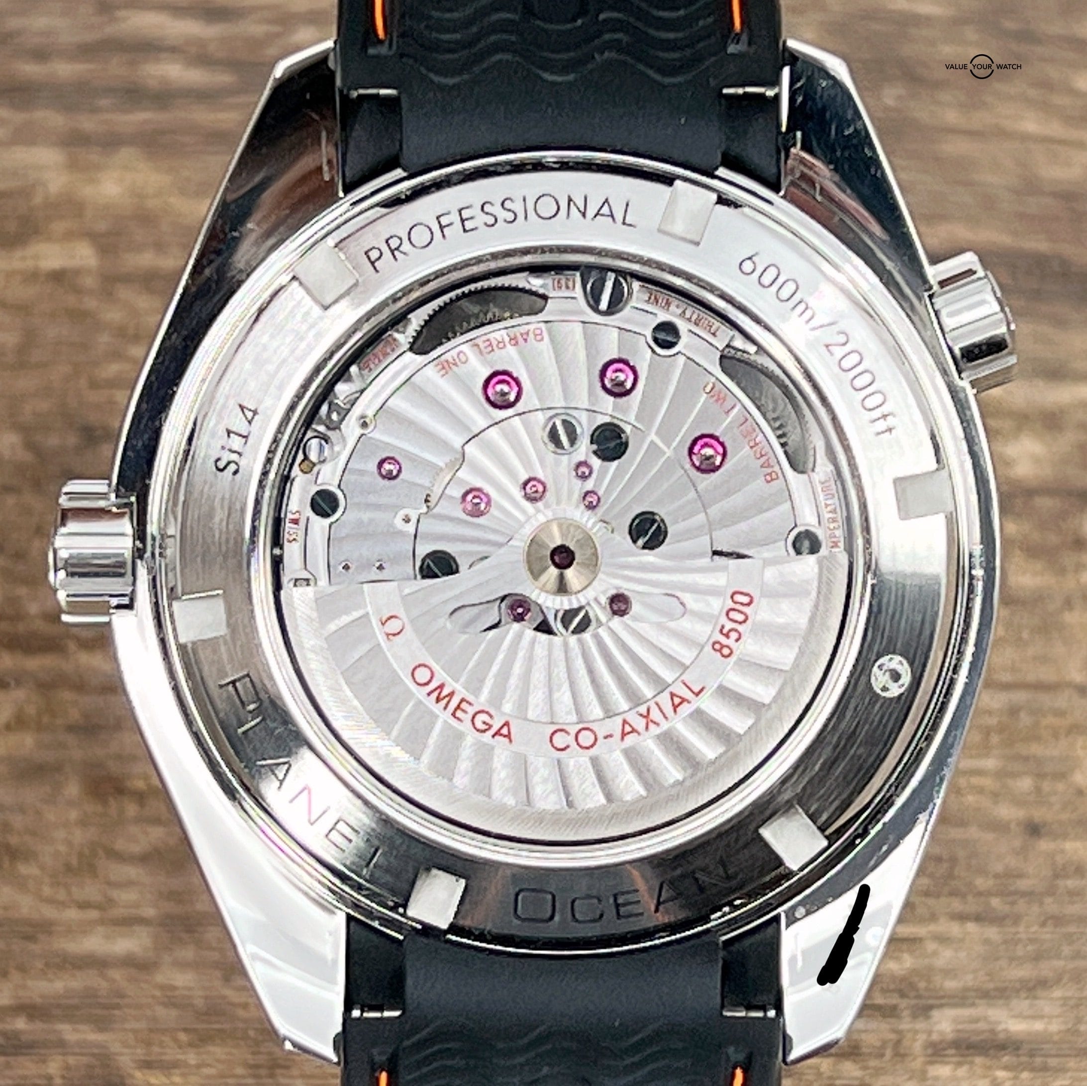 OMEGA Seamaster Planet Ocean 45mm Co-Axial Chronometer Black Dial Steel Watch - Image 3