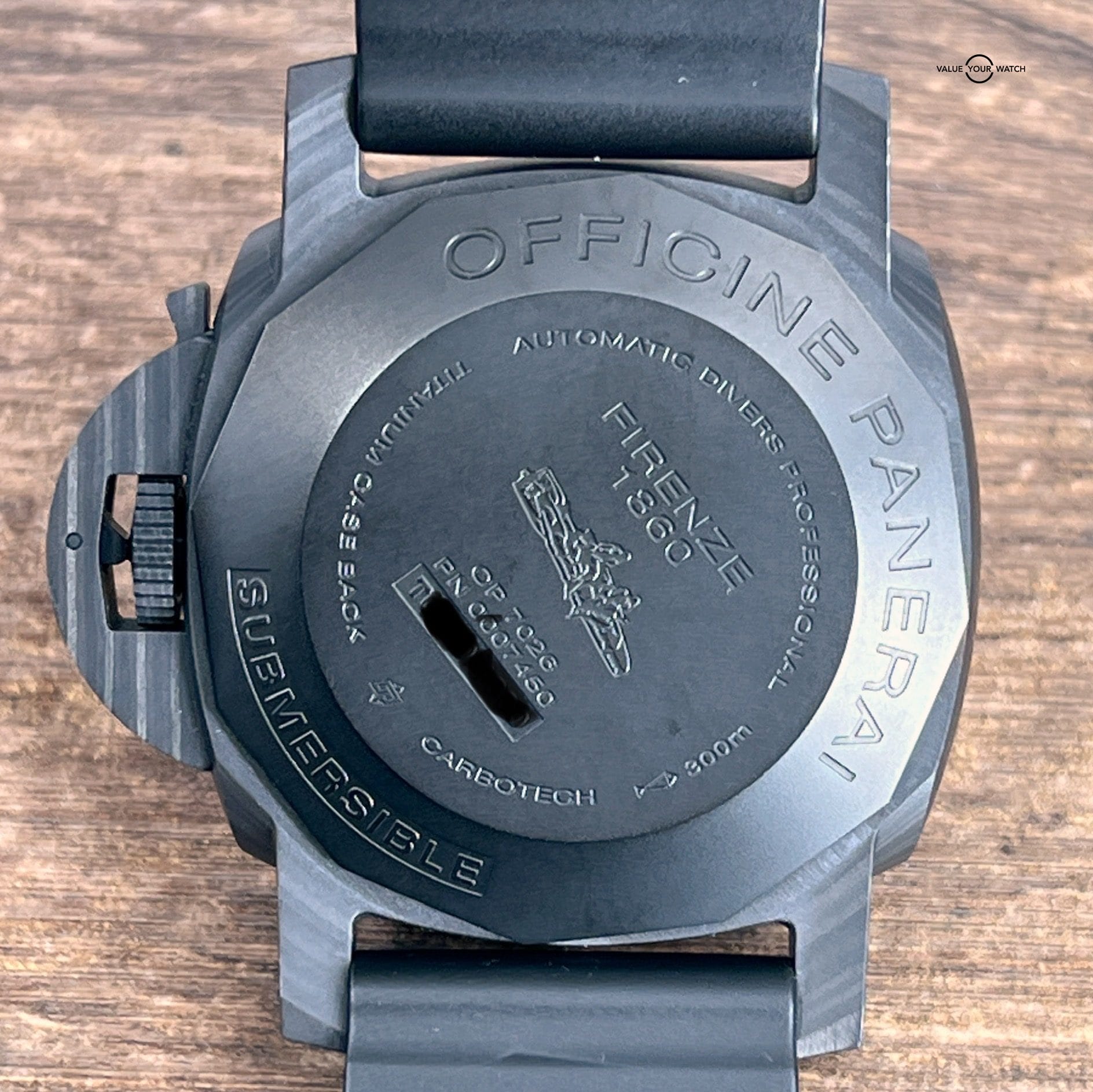 Panerai Luminor Submersible 1950 Carbotech 3 Days Automatic Black Men's Watch PAM00616 - Image 3