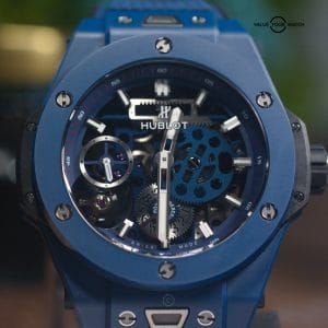Hublot Big Bang Meca-10 45mm Blue Ceramic Box & Papers 414.EX.5123.RX – $24,100 MSRP
