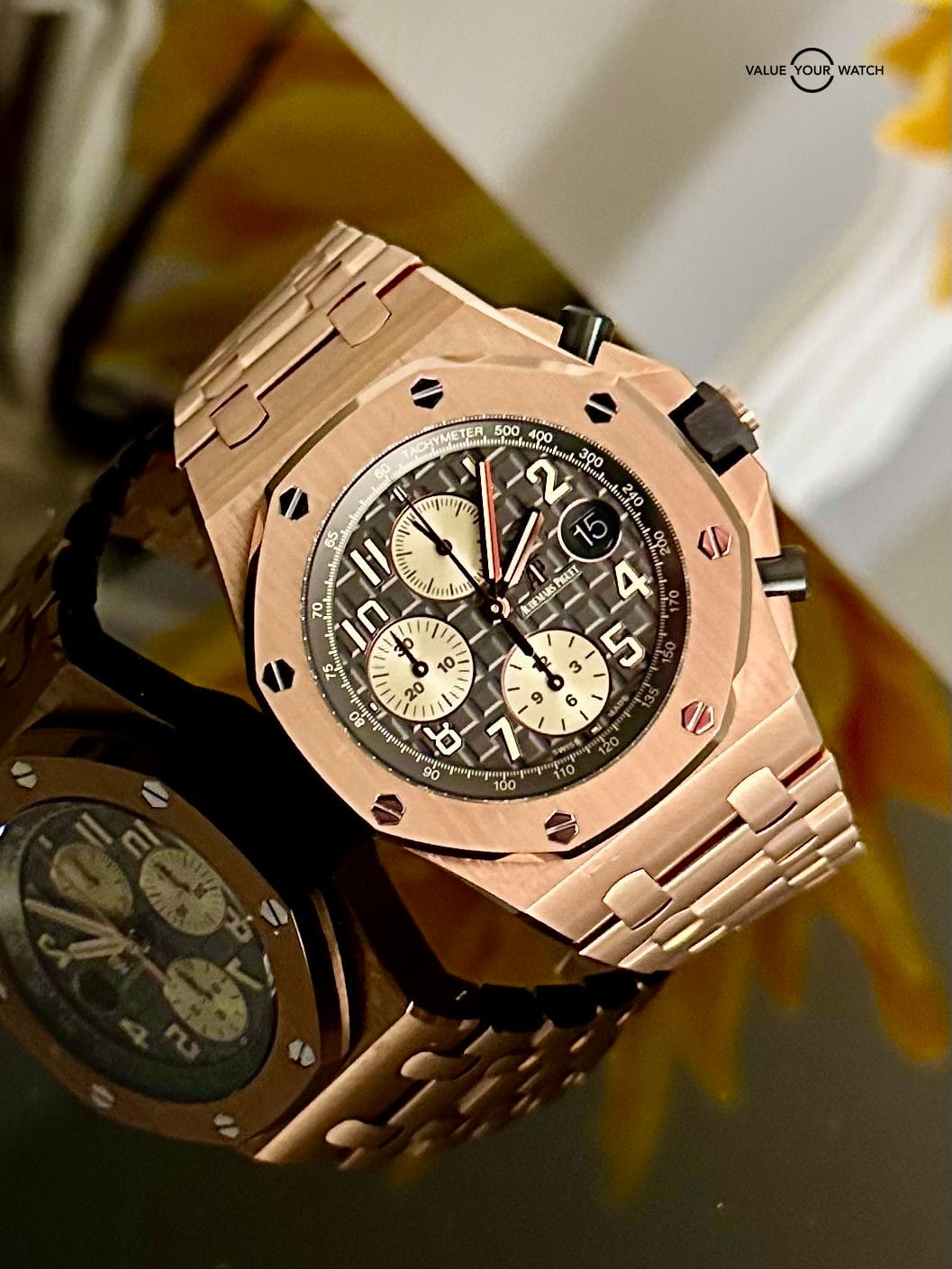 Audemars Piguet Royal Oak Offshore Brick Rose Gold 42mm Grey Ruthenium Dial 264700R.00.1000OR.02 Value Your Watch
