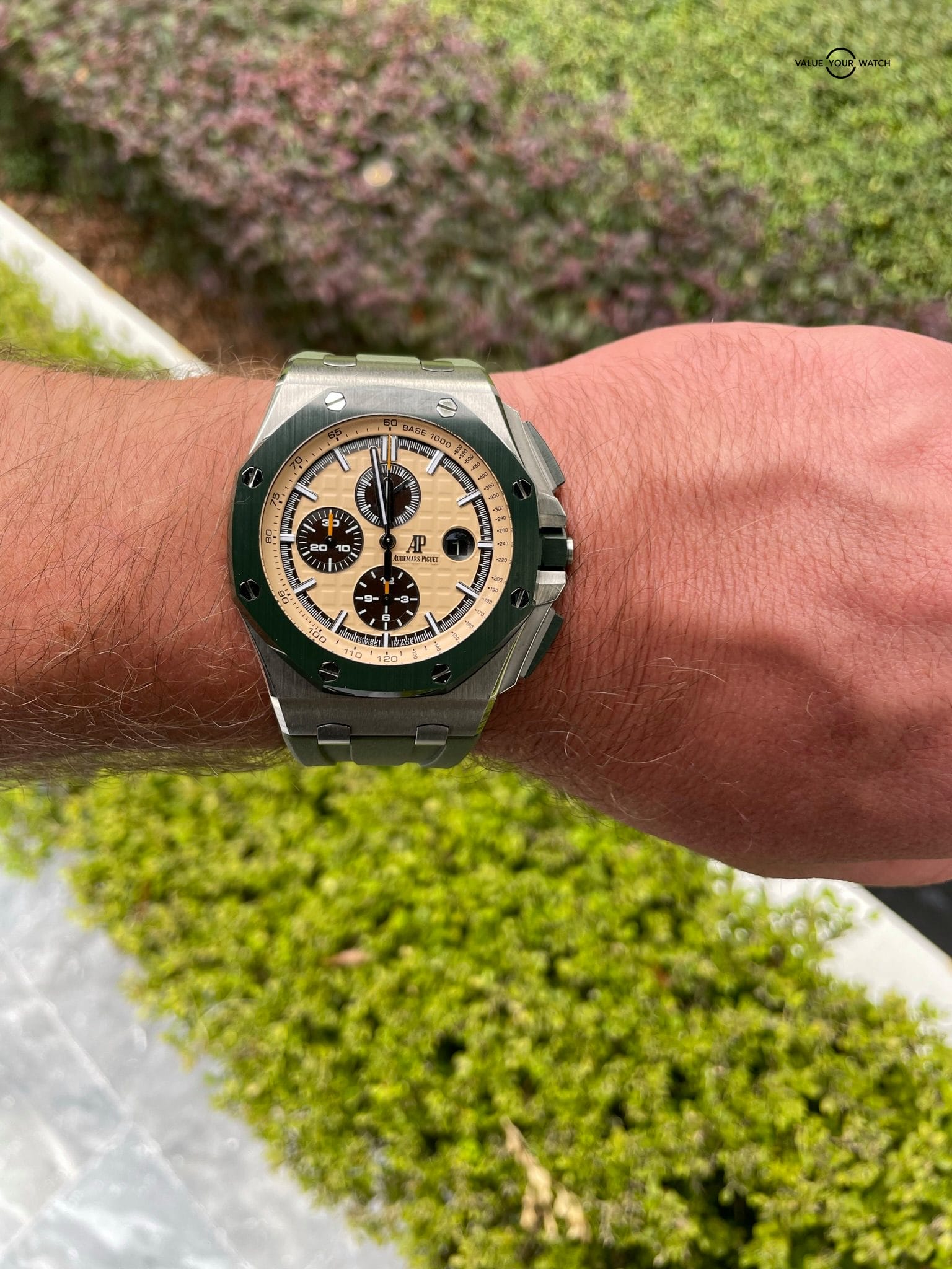 Audemars Piguet Royal Oak Offshore 44mm Combat Camo Green Box and Papers 44mm 26400SO.OO.A054CA.01 Value Your Watch