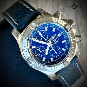 Breitling Avenger Chronograph 43mm Box & Papers Blue Dial A13385 MSRP $5,450