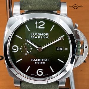 Panerai Luminor Marina Verde Smeraldo Green eSteel 44mm Men’s Watch – PAM01356