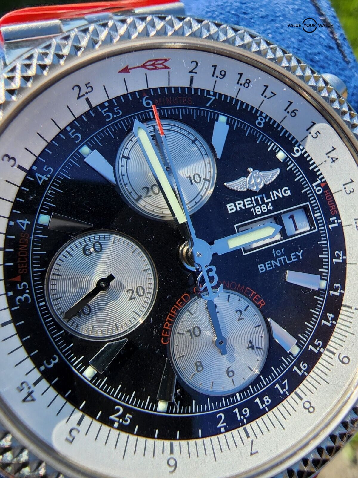 Breitling For Bentley Continental GT Blue Dial 44mm Watch-A13363 - Image 8