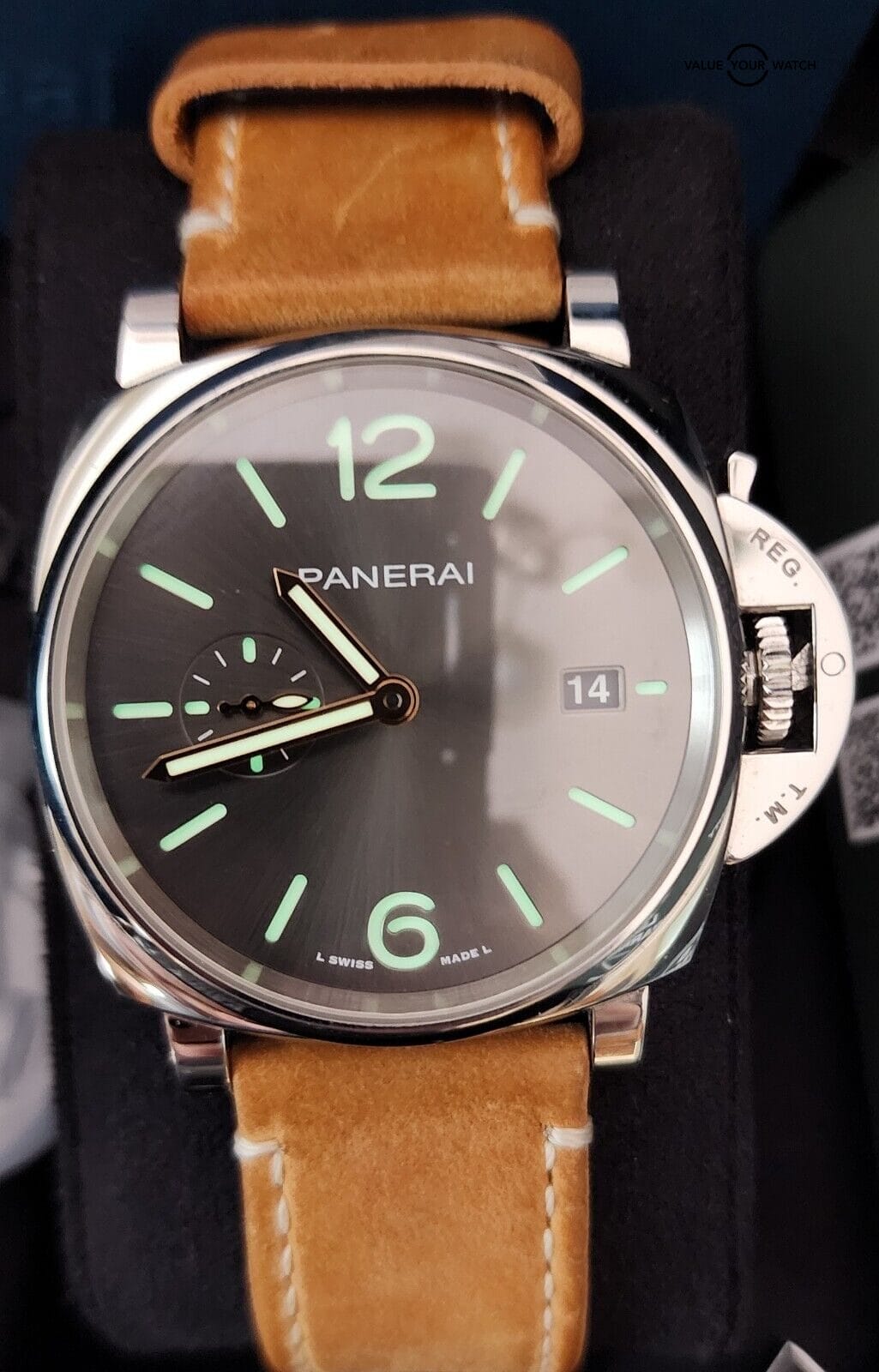 PANERAI 1250 Luminor Due PAM01250 Black Dial w Full Set Ext