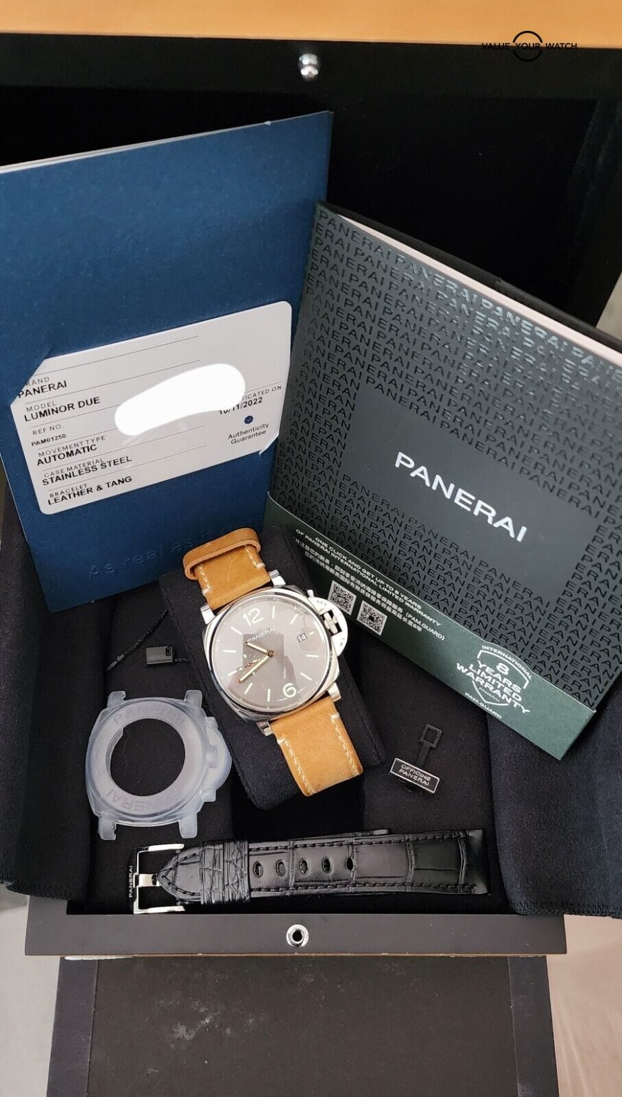 PANERAI 1250 Luminor Due PAM01250 Black Dial w/ Full Set & Ext Warranty - Image 3