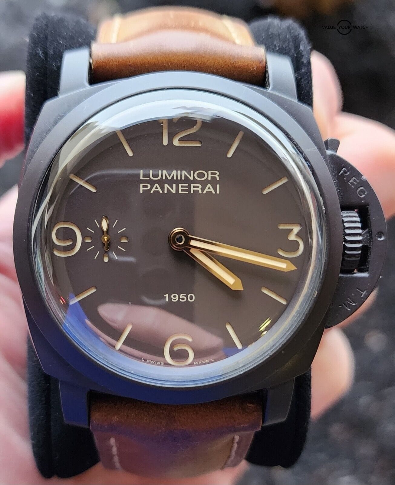 PANERAI 375 Luminor 1950 3 Days Composite (Black Fiddy) PAM00375 Limited Edition