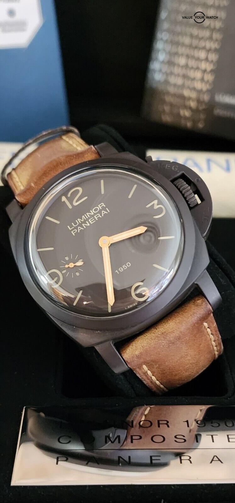 PANERAI 375 Luminor 1950 3 Days Composite Black Fiddy PAM00375