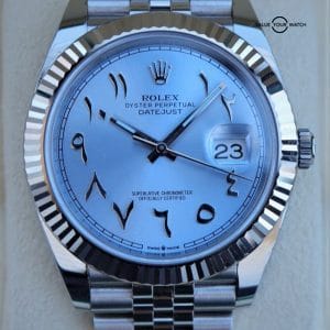 Rolex Datejust 41mm 126334 ICE BLUE ARABIC DIAL Boxes/Papers