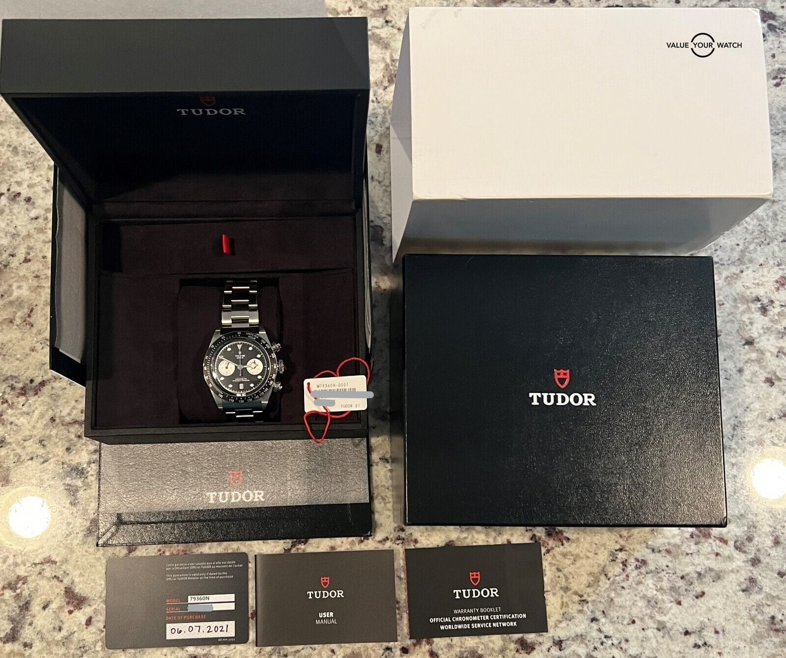 Tudor Black Bay Chronograph 79360N Black Dial BNIB 2021 Boxes/Papers - Image 15