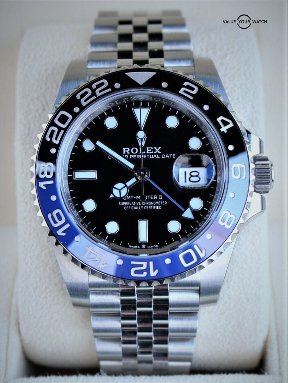 Rolex GMT-Master II 126710BLNR “Batgirl” Jubilee Black Dial Boxes/Papers - Image 2