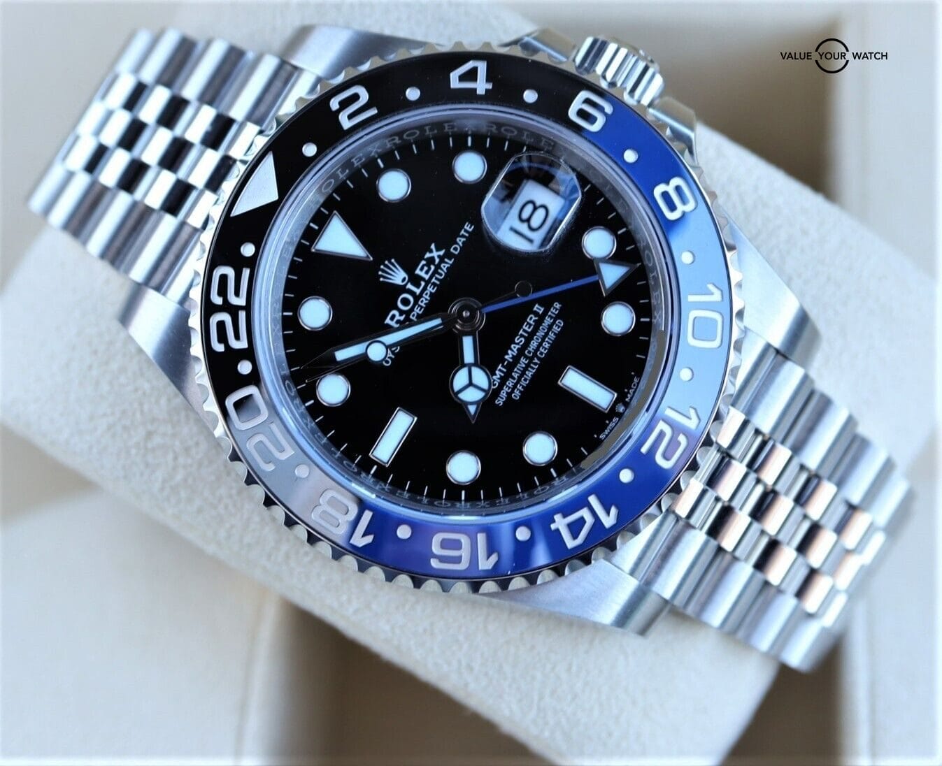 Rolex GMT-Master II 126710BLNR “Batgirl” Jubilee Black Dial Boxes/Papers - Image 3