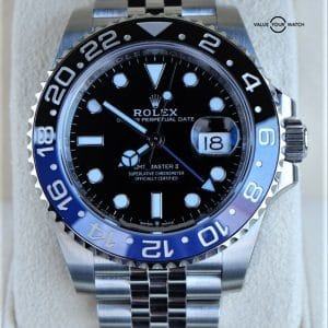 Rolex GMT-Master II 126710BLNR “Batgirl” Jubilee Black Dial Boxes/Papers