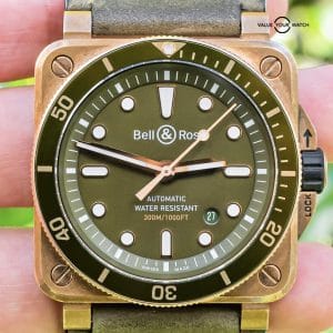Bell &amp; Ross BR 03-92 Diver Green Bronze Limited Edition of 999 BR0392-D-G-BR/SCA