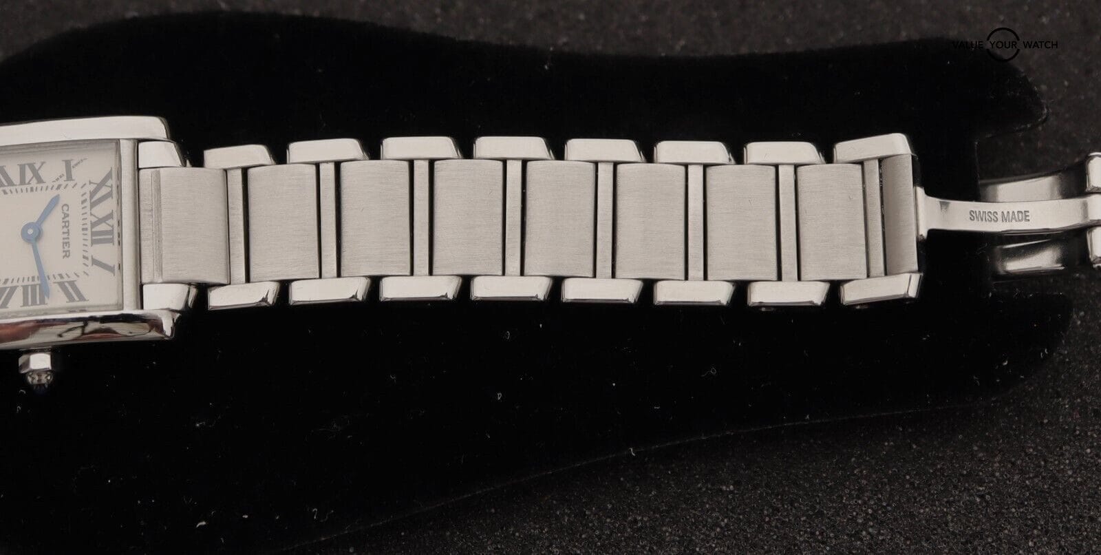 Cartier Tank Ladies Francaise 2384 Small Stainless Steel - Image 8