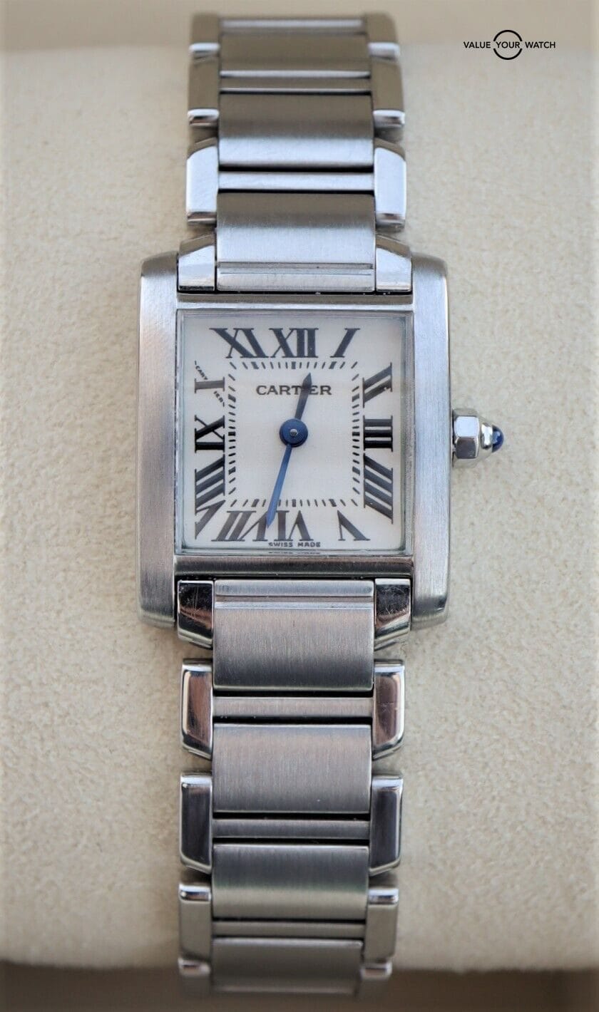 Cartier Tank Ladies Francaise 2384 Small Stainless Steel - Image 11