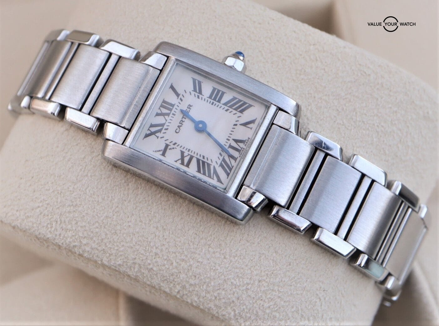 Cartier Tank Ladies Francaise 2384 Small Stainless Steel - Image 12
