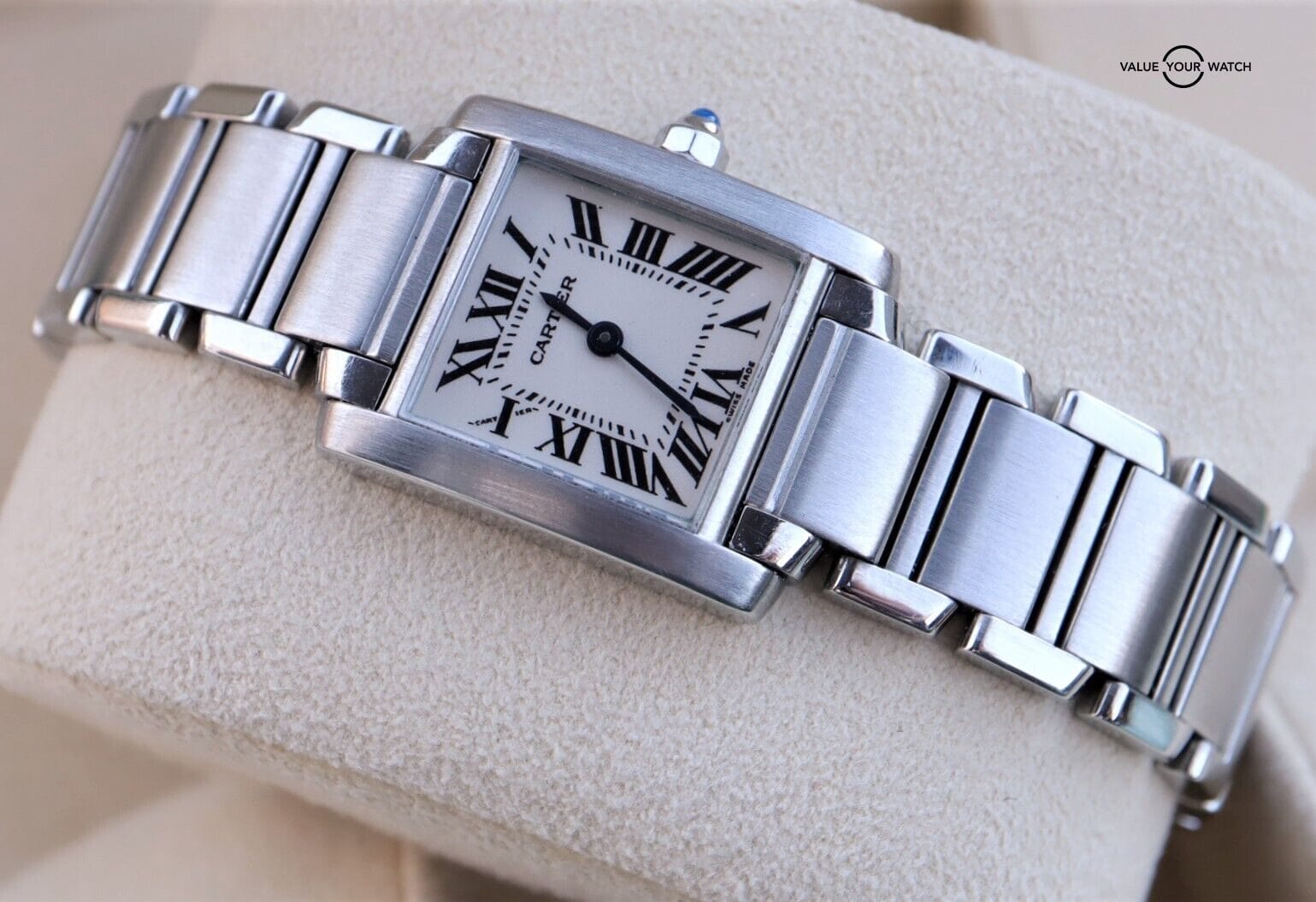 Cartier Tank Ladies Francaise 2384 Small Stainless Steel - Image 13
