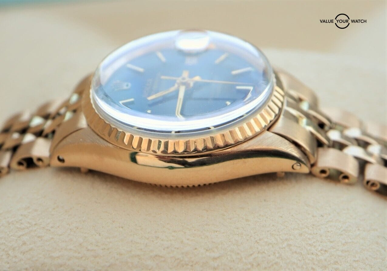 Rolex Ladies Datejust 6517 18K Yellow Gold Black Dial - Image 6