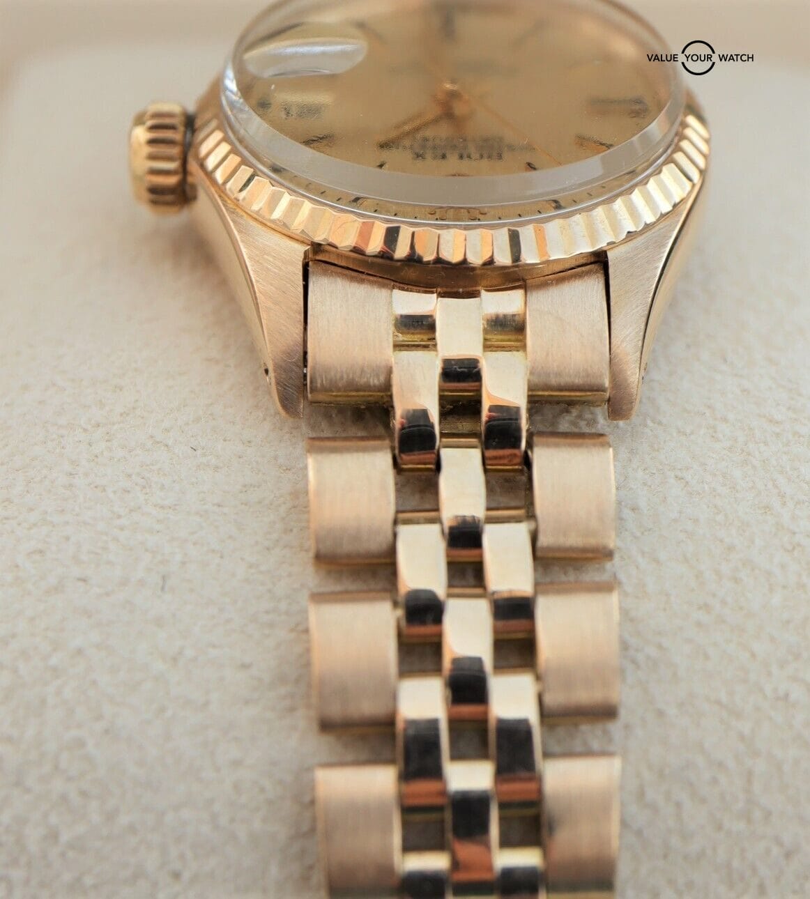 Rolex Ladies Datejust 6517 18K Yellow Gold Champagne Dial - Image 10
