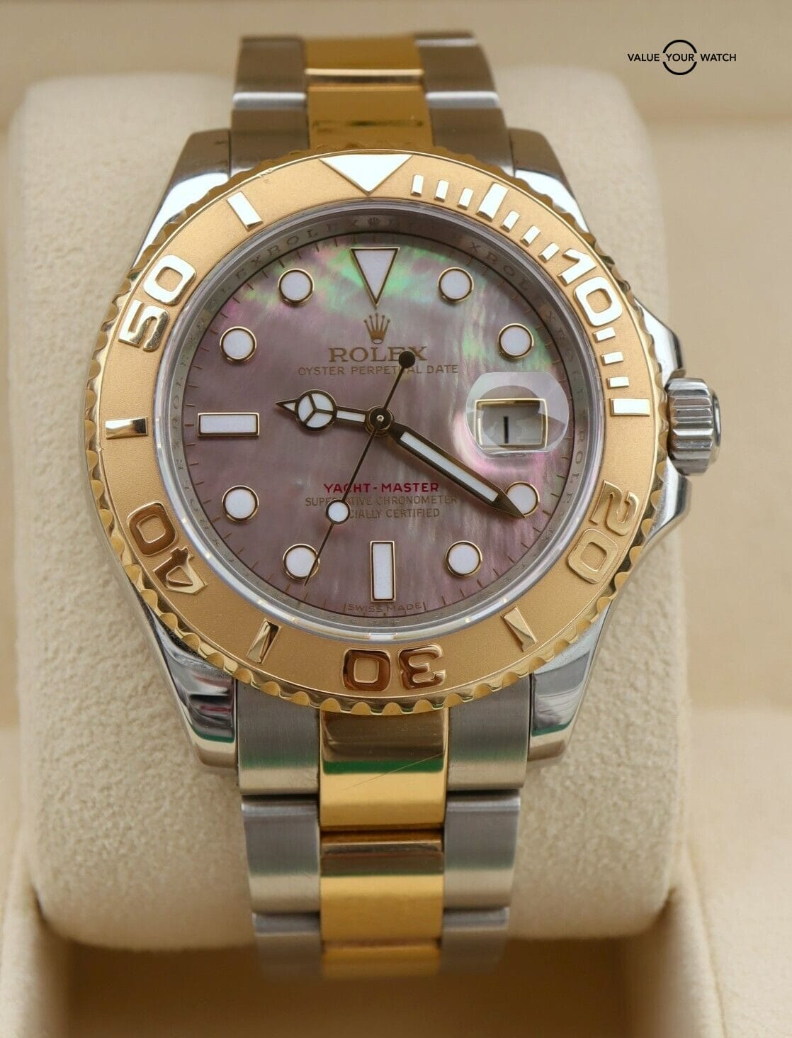 Rolex Yacht-Master 16623 Tahitian Mother of Pearl 18K Yellow Gold & SS 40mm - Image 2