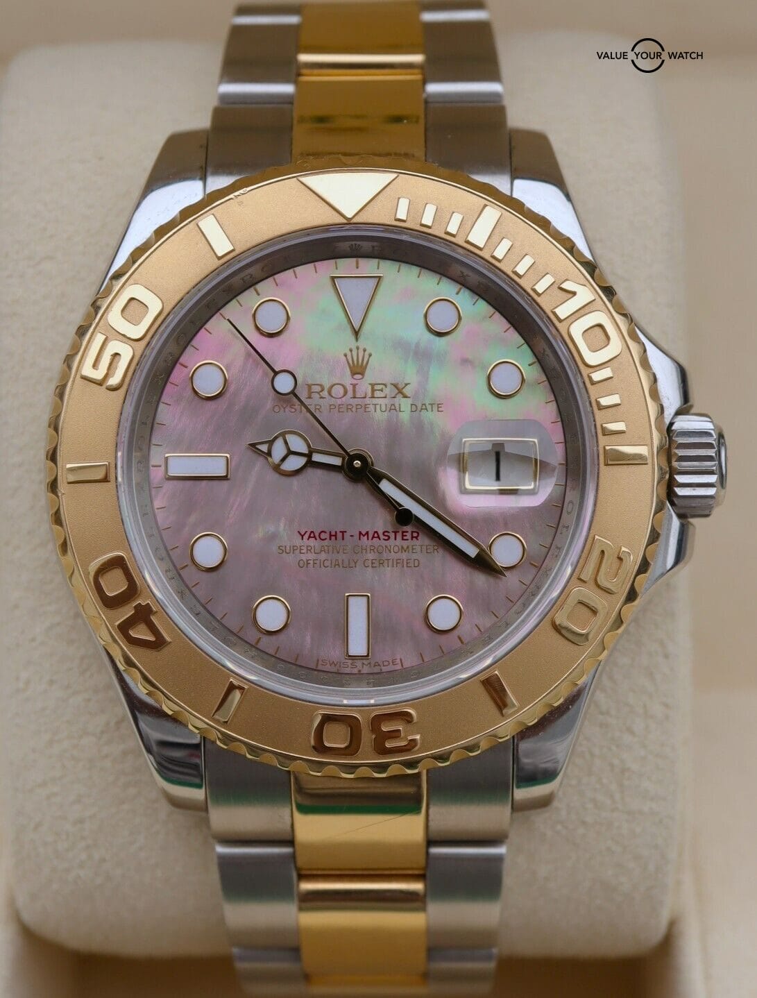 Rolex Yacht-Master 16623 Tahitian Mother of Pearl 18K Yellow Gold & SS 40mm