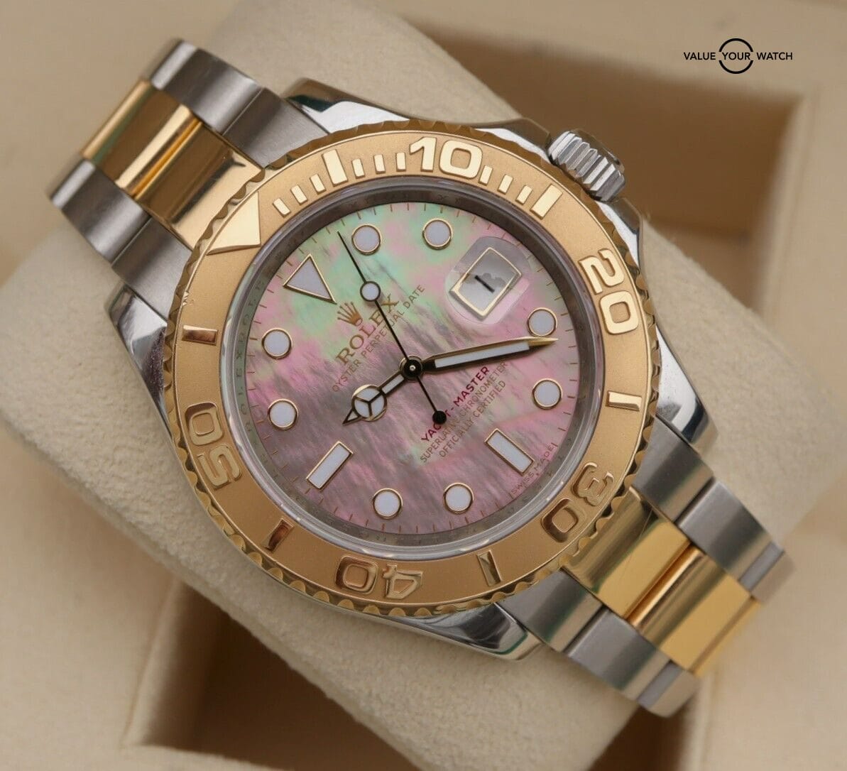 Rolex Yacht-Master 16623 Tahitian Mother of Pearl 18K Yellow Gold & SS 40mm - Image 4