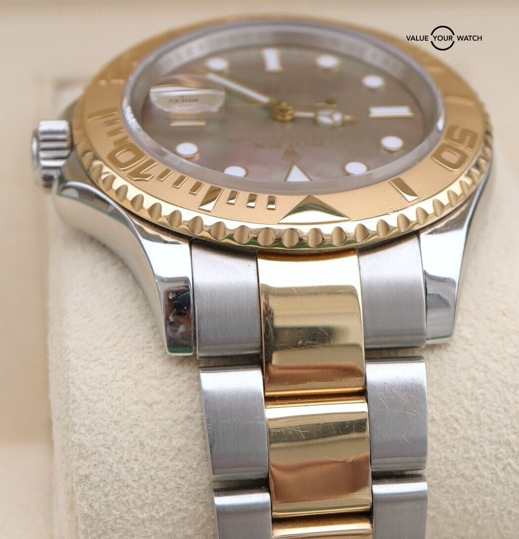 Rolex Yacht-Master 16623 Tahitian Mother of Pearl 18K Yellow Gold & SS 40mm - Image 6