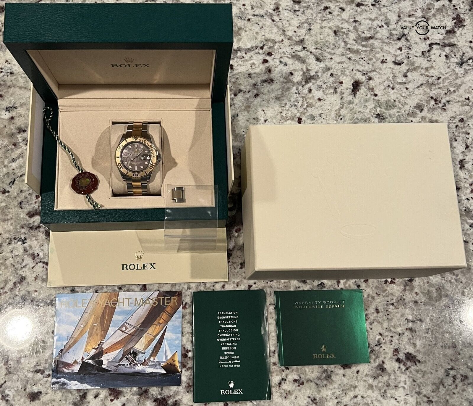 Rolex Yacht-Master 16623 Tahitian Mother of Pearl 18K Yellow Gold & SS 40mm - Image 15