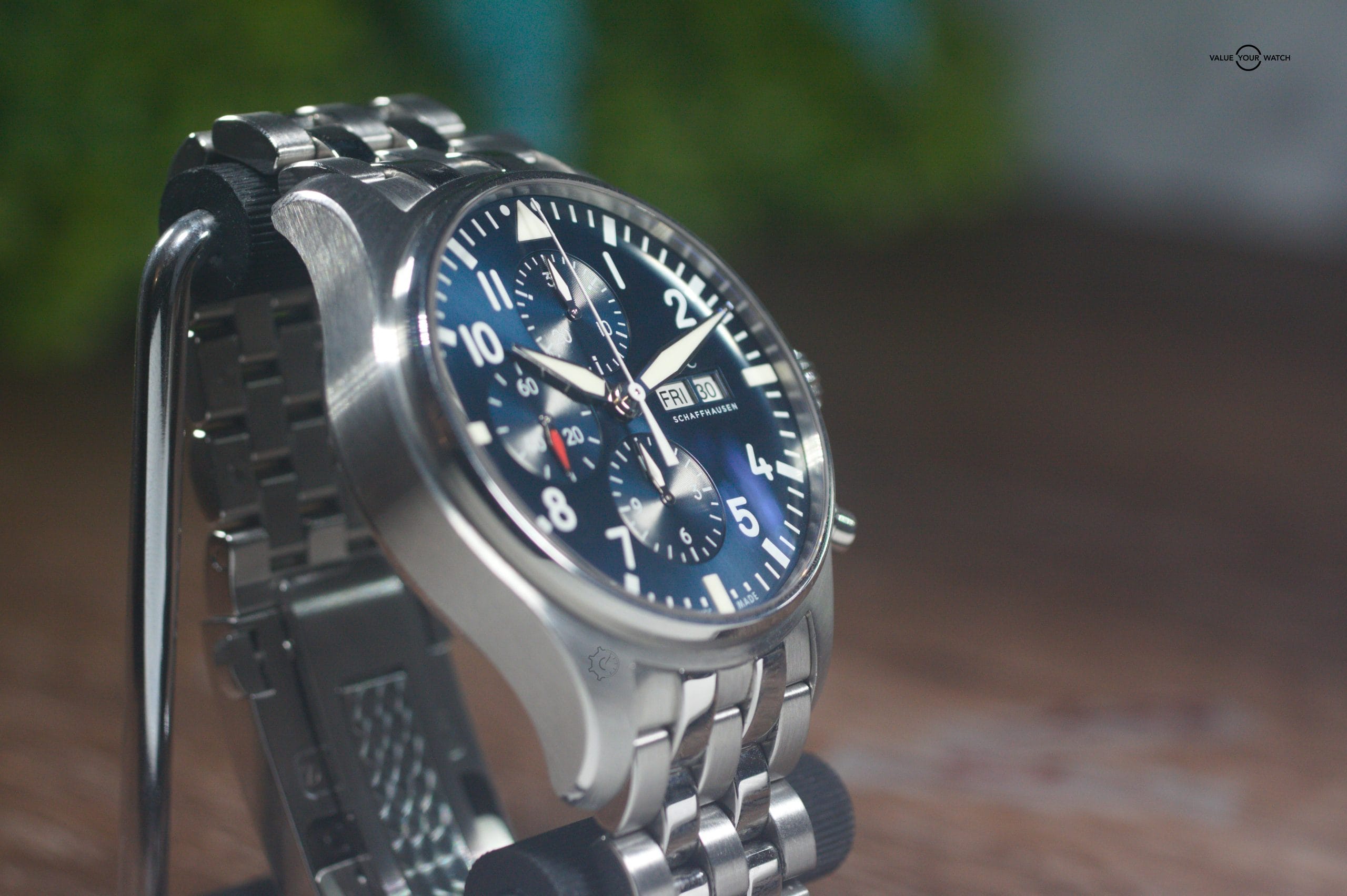 IWC Pilot Le Petit Prince IW377717 43mm Chronograph Stainless Steel Blue Box & Papers - Image 4