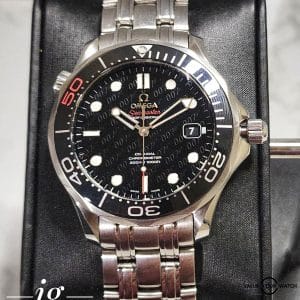 Omega Seamaster Diver 300M Co-Axial Chronometer 41mm James Bond 50th Anniversary Limited Edition (ref # 212.30.41.20.01.005) steel on steel bracelet with box and papers