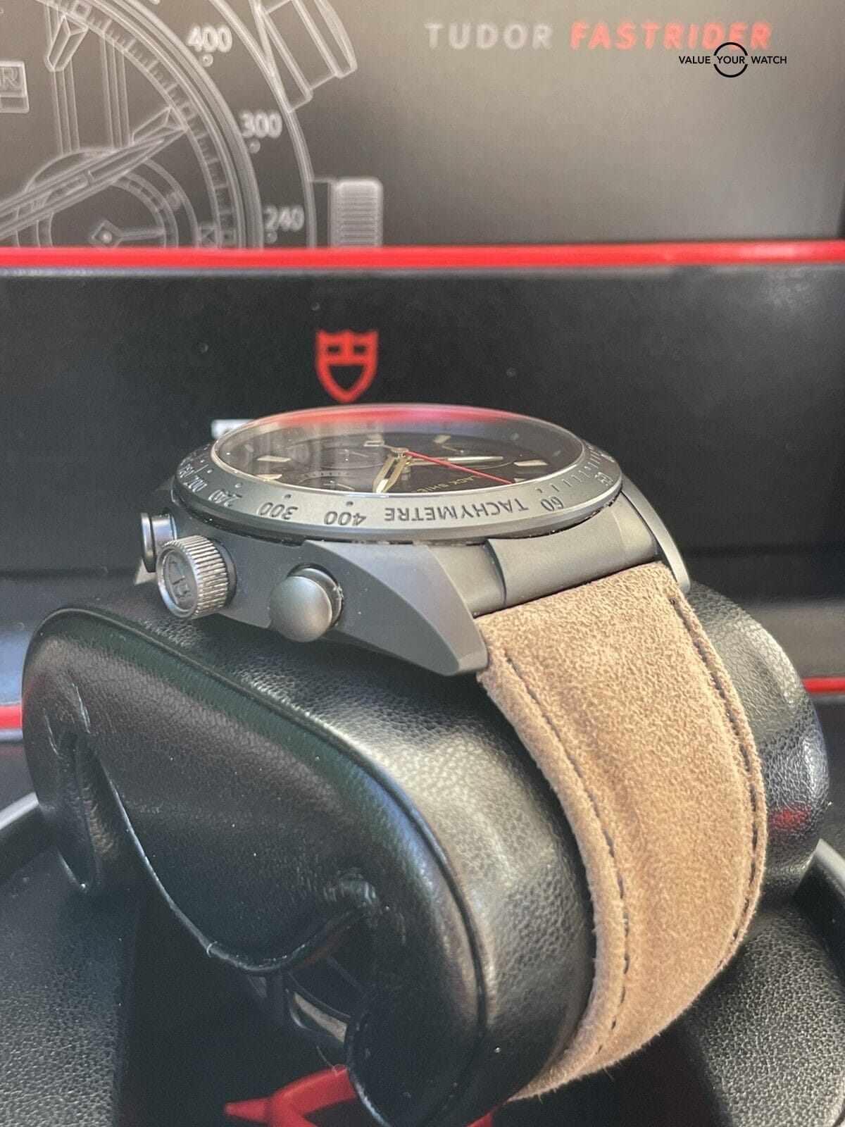 TUDOR Fast Rider Black Shield PVD Chronograph M42000 - Complete Set - Image 8