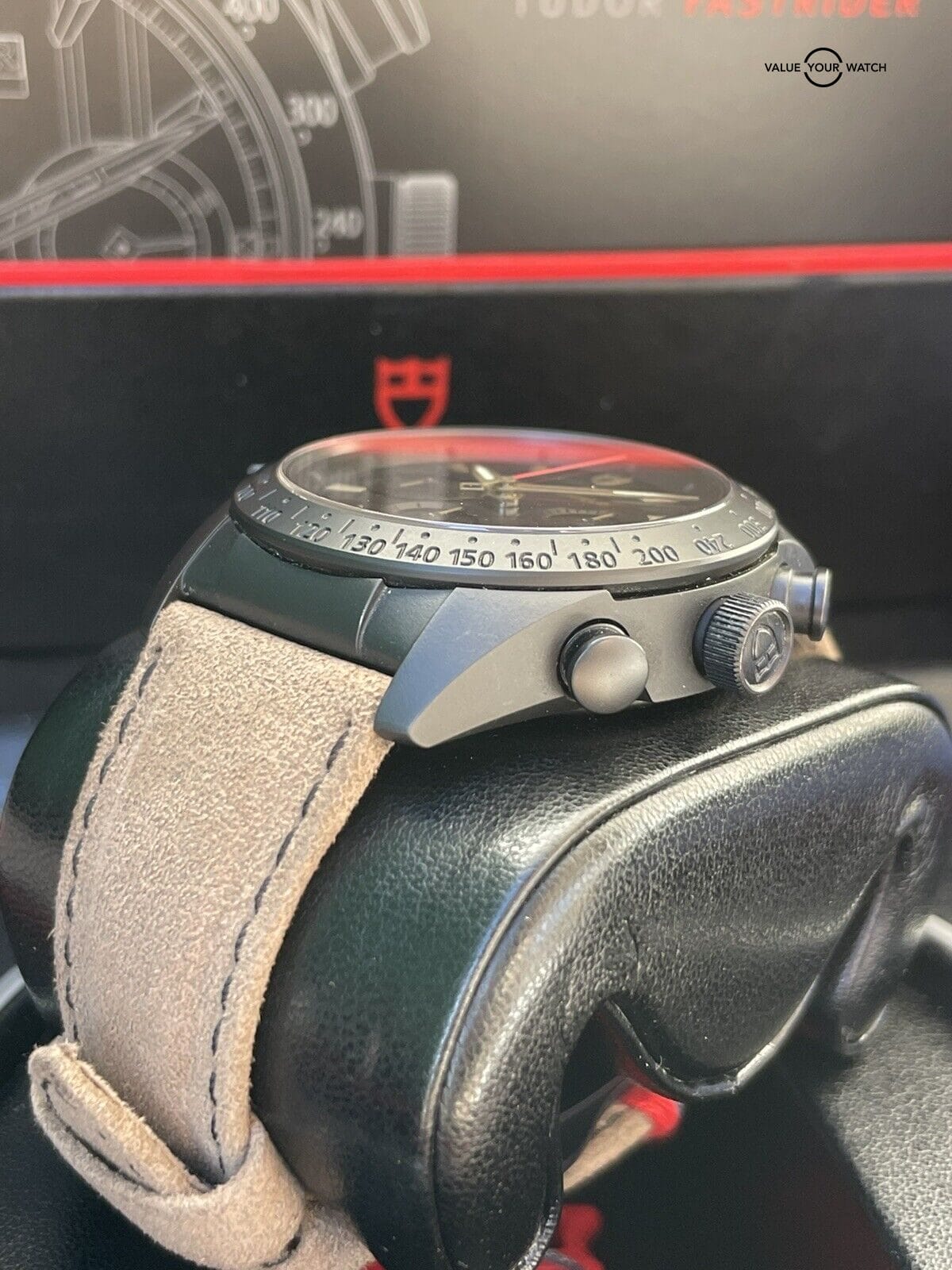 TUDOR Fast Rider Black Shield PVD Chronograph M42000 - Complete Set - Image 9
