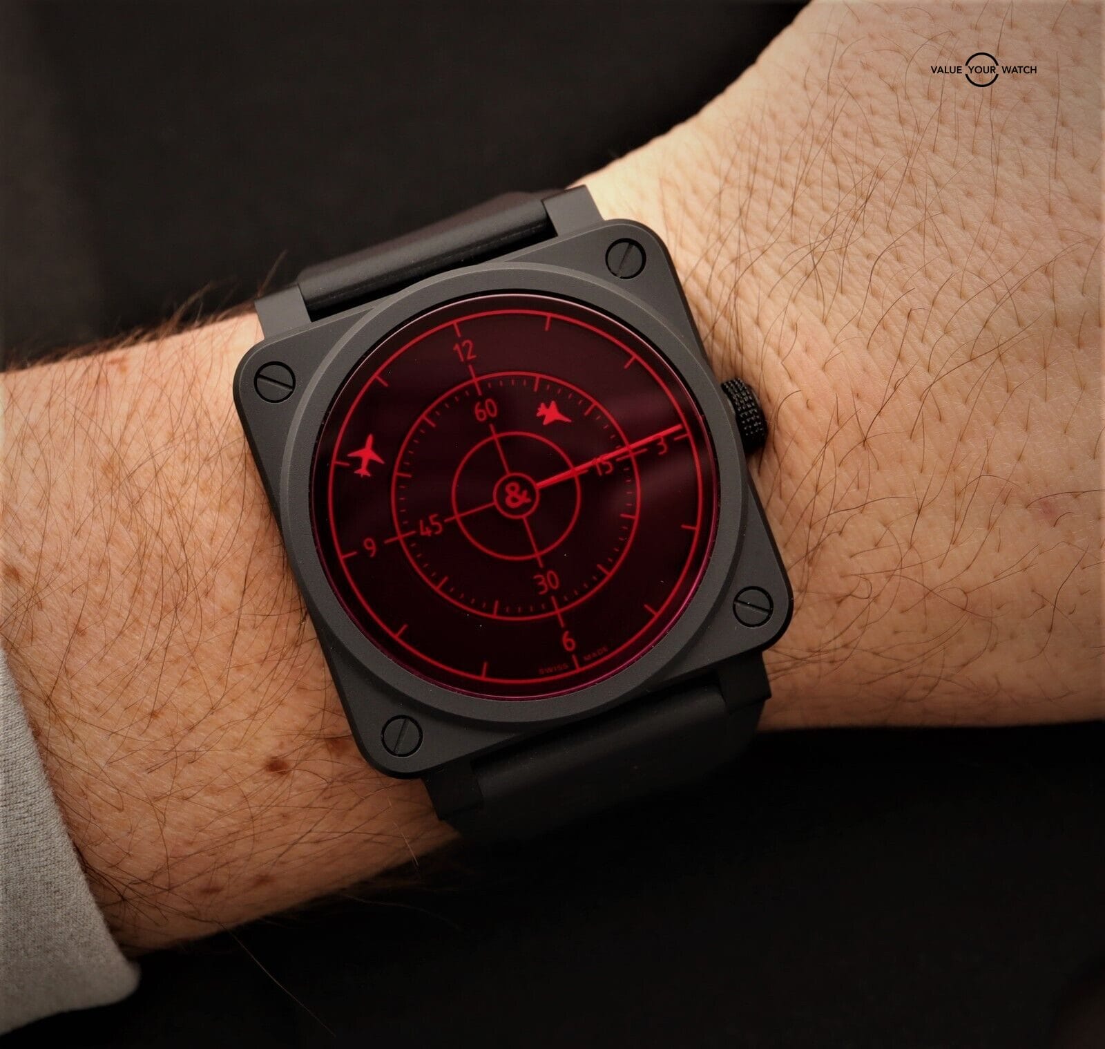 Bell & Ross Red Radar Ceramic BR 03-92 LE 999 Pieces BOXES/PAPERS! - Image 3